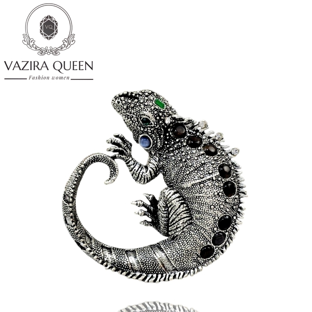VQ Lizard Brooch